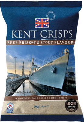 Kent Crisps Beef brisket & Stout Flavour