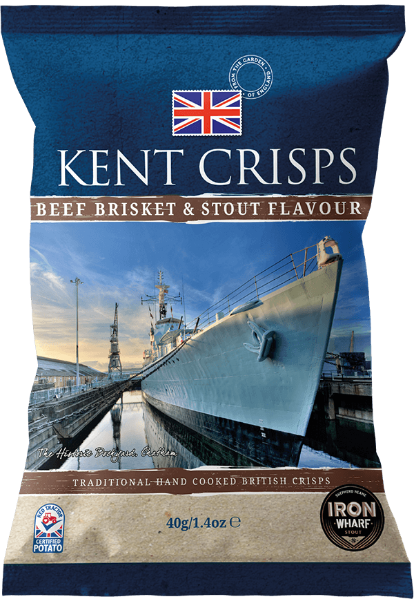 Kent Crisps Beef brisket & نكهة شجاع